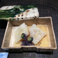 竹ざき - お餅の揚げたもの、からすみ入り