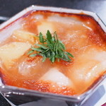 茹でても灰汁の出ない合馬の筍、そして寅河豚の白子、シュモクザメフカヒレ…これも絶品でした