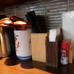 喜多一 - 内観；カウンター上の様子