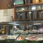 一心寿司 - 2016年4月。カウンターから。