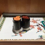 鮨処 おだじま - 軍艦、ネタも良いながら海苔が美味しい。