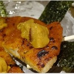 板前バル 銀座8丁目店 - 雲丹のせ平焼おにぎり