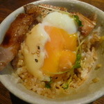中華そば カリフォルニア - ミニチャーシュー玉子丼　300円　2016/3