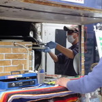 馬事公苑 売店 - 石窯焼きキッチンカー登場。（2016 桜まつり）