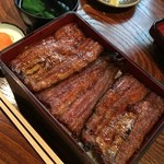 うな天 - うな重特上¥3.900うなぎ1匹半