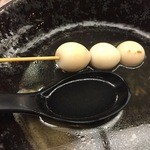 赤玉 - うずらおでんです。