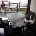 Restaurant μ - 一階の川側の席