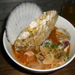 からびな - 魚介のスープパスタ\1,000(トマト)