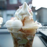 ハッピーベリー - 【いちごと白あんの春パフェ（黒蜜）…540円】◎2016/3