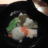 分とく山 - ホタテのしんじょう