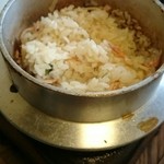 駒寿司 - 季節の釜飯(桜エビ)
