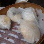 Hutong Dumpling Bar - エビ蒸しぎょうざ　海老たっぷりでまちがいのない美味しさ（＾＾