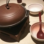 Hananomai - あさり酒蒸しは、自らテーブルで炊くタイプ(2016.03.30)