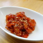 韓国家庭料理 青山 - 烏賊キムチうまうま