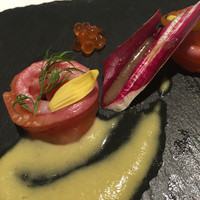 代官山ASO チェレステ 日本橋店 - サーモンわさびソースの前菜