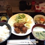 ふじやん - 唐揚げ定食定価780円が4/28までは100円引き