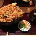 天ぷら ひさご - 仰天のかき揚げ天丼