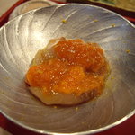 寿司一 - 蟹身の腸和え。