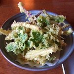 そば哲 - 遠浅そば哲 「浜防風天麩羅」