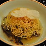 ふじ原 - 揚げ素麺と甘鯛の唐揚げ野菜あんかけ