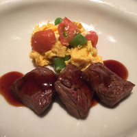 京 静華 - 牛ももステーキ、カラメルソースで