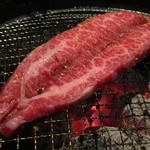 炭火焼肉 すぎ乃くら - でーん！カルビステーキ！