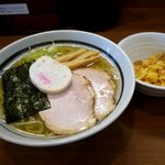煮干らぁめん なかじま - 冷たいしおらぁめんと華天かす