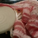 もんきち - ランチの豚肉