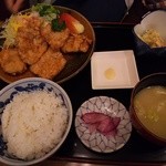 お食事処 山どり - 2015/3 鳥唐揚げ定食￥７５０～