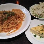 ナギサテイ - パスタのランチ ドリンク付で850円