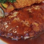 洋食　Ａｎｊｏｕ - 日替わりランチの、ハンバーグ