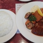 洋食　Ａｎｊｏｕ - 日替わりランチ、ごはん大盛り
