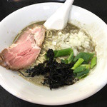 麺処 晴 - 濃厚そば（780円）白黒