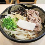 ぶっかけ亭本舗 ふるいち - 肉ぶっかけ（大盛り）。570＋100円