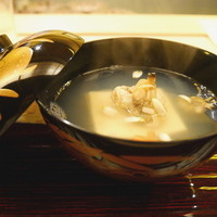 祇園 末友 - お椀  浅蜊と胡麻豆腐