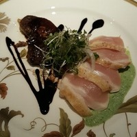 フレンチ割烹 宿 - ガチョウのフォアグラと鳥のロースト