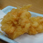 四ツ木製麺所 - ２０１６年４月再訪。芝海老のかき揚げ