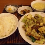美山飯店 - 回鍋肉（食べログ・ワンコインランチ）