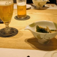 おたる政寿司 銀座 - ビールと小鉢
