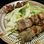 Yakioriishiyan - 豚バラ 120円、砂ずり 100円