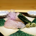 米倉 - 九州、石鯛、ヒラスズキ
　煎り酒、醤油
