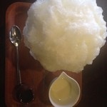 赤七屋 - 2016年3月：房総レモン　フルーツポンチ(\800)…別添えにレモンシロップと練乳♪