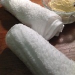 焼肉ホルモン 青一 - おしぼり　いい香り！