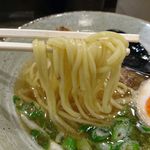 中華そば 無限 - 塩そば　麺リフト