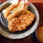 さくさくとんかつ かつ蔵 - 海老ロースかつ定食