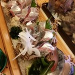 辰美寿し - 細魚、鰊、鯵、鯖2016，4