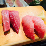 かわなみ鮨 - 中とろ（そのまま）大とろ