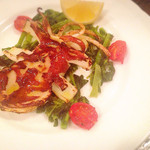 La Cucina Italiana Rustica - 赤イカのグリル 菜の花のソテー添え
                        