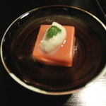 日本料理 花山椒 - 先付（人参豆腐）