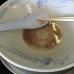 ラーメン げんこつ家 - やっぱりカスの量が少なかった